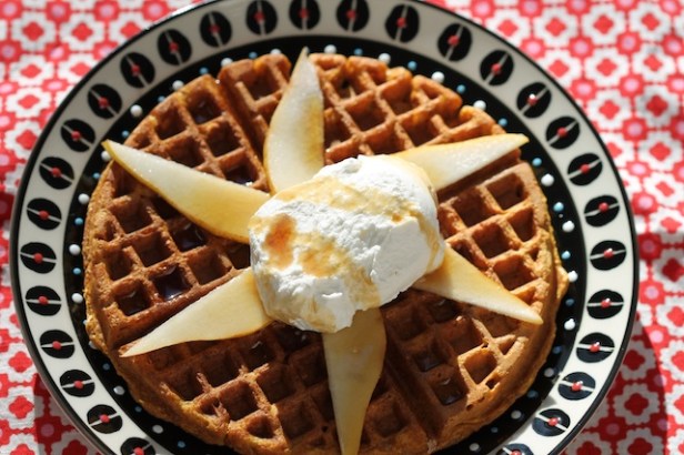 Waffles-oatmeal-pumpkin-pear 1