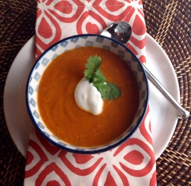 carrot and coriander soup