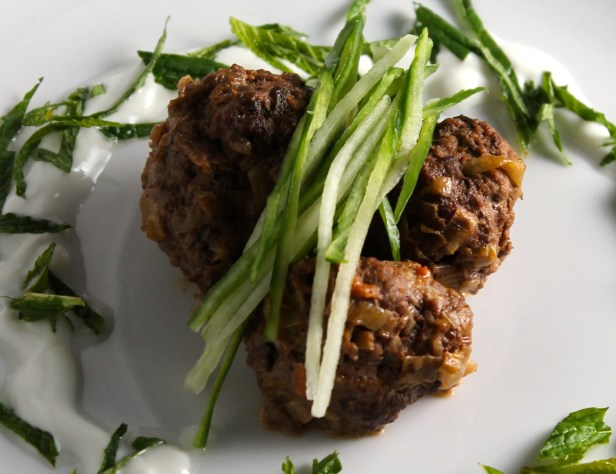 lamb kofta with leek